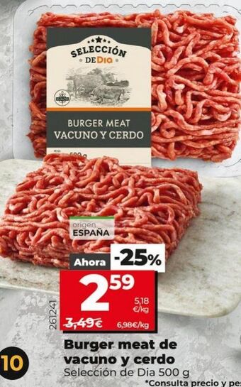 La Plaza de DIA Hamburguesas oferta
