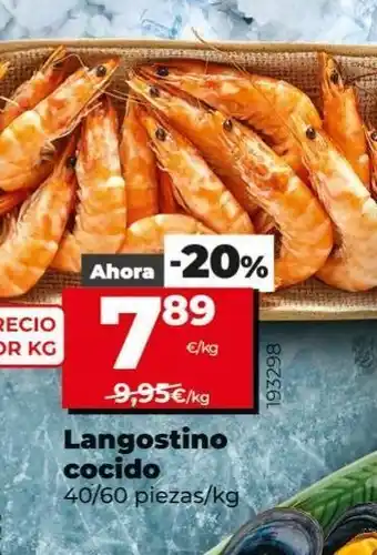 Maxi Dia Langostinos cocido oferta