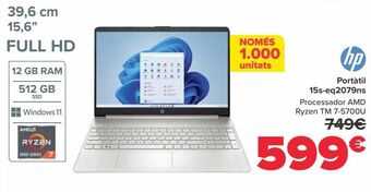 Carrefour Portátil 15s-eq2079ns oferta