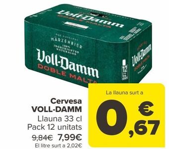 Carrefour Cerveza voll-damm oferta