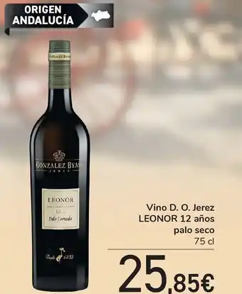 Carrefour Vino d.o jerez leonor 12 años palo seco oferta