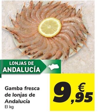 Carrefour Gamba fresca de lonjas de andalucía oferta