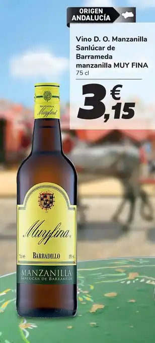 Carrefour Vino d.o manzanilla sanlúcar de barrameda manzanilla muy fina oferta