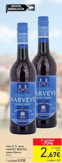 Carrefour Vino d.o jerez harvey bristol cream sherry oferta