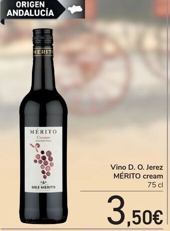 Carrefour Vino d.o jerez mérito cream oferta