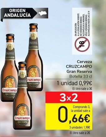 Carrefour Cerveza cruzcampo gran reserva oferta