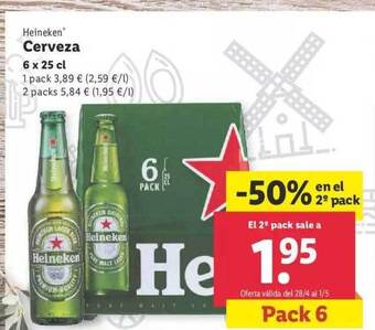 Lidl Heineken Cerveza oferta