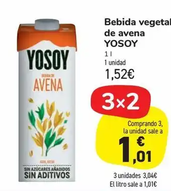 Carrefour Market Bebidas vegetal de avena yosoy oferta