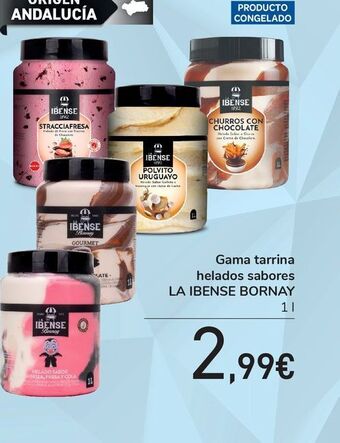 Carrefour Gama tarrina helados sabores la ibense bornay oferta