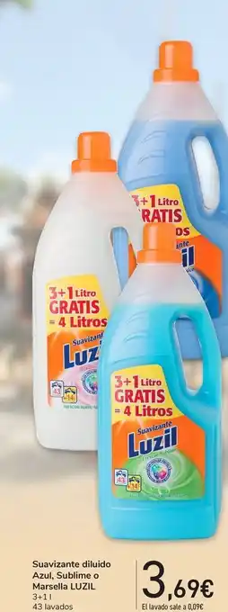 Carrefour Suavizante diluido azul, sublime o marsella luzil oferta