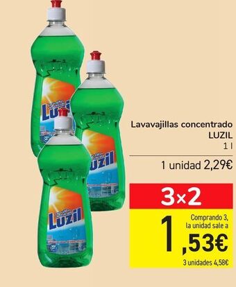 Carrefour Lavavajillas concentrado luzil oferta