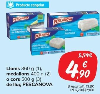 Carrefour Market Lomos, medallones o corazones de merluza pescanova oferta