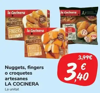 Carrefour Market Nuggets, fingers o croquetas artesanas la cocinera oferta