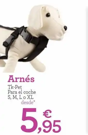 Arnés tk-pet para el coche s, m, l o xl
