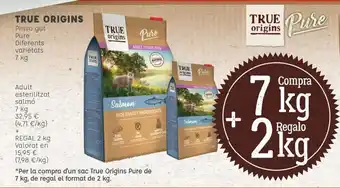 Kiwoko Pienso gatos true origins oferta