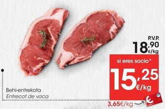 Eroski Entrecot de vaca oferta