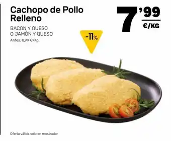 AhorraMas Cachopo de pollo relleno oferta