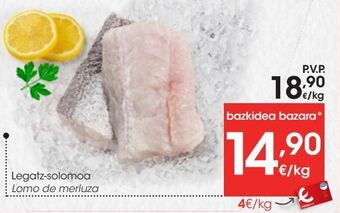 Eroski Lomo de merluza oferta