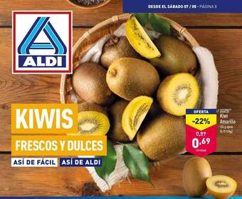 ALDI Kiwi Amarillo oferta