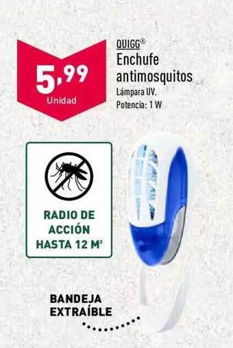 ALDI Quigg Enchufe Antimosquitos oferta