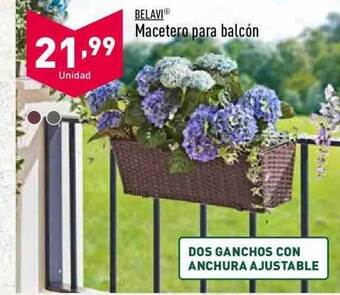 ALDI Belavi Macetero Para Balcón oferta
