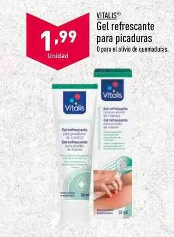 ALDI Vitalis Gel Refrescante Para Picaduras oferta