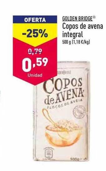 ALDI Golden Bridge Copos De Avena Integral oferta