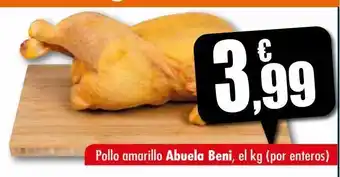 Unide Supermercados Pollo amarillo abuela beni oferta