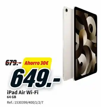 MediaMarkt Ipad air apple oferta