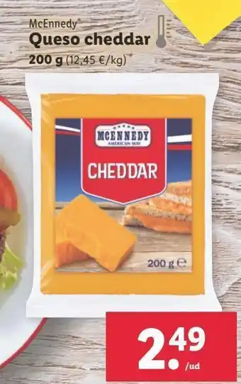 Lidl Queso cheddar mcennedy oferta