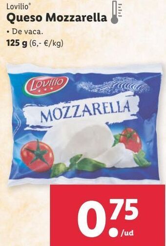 Lidl Mozzarella lovilio oferta