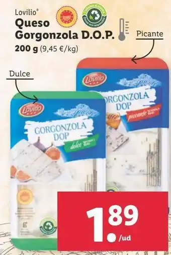 Lidl Gorgonzola lovilio oferta