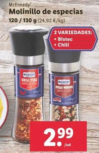 Lidl Especias mcennedy oferta