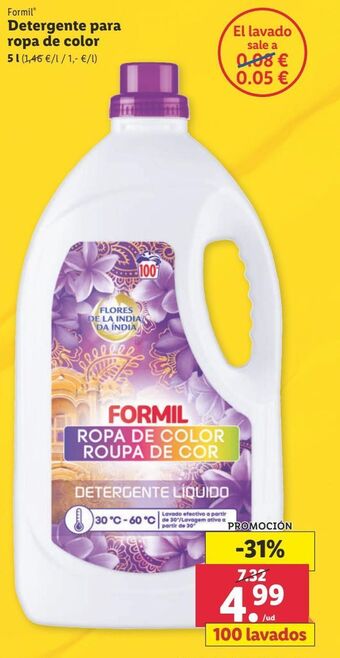 Lidl Detergente formil oferta