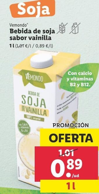 Lidl Bebida de soja oferta