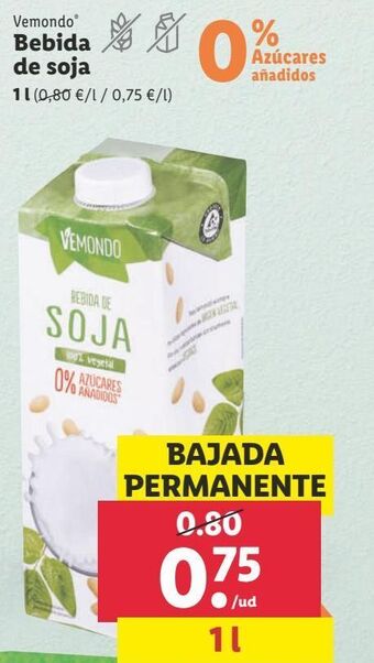 Lidl Bebida de soja oferta