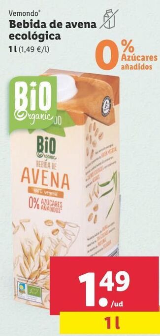 Lidl Bebida de avena oferta