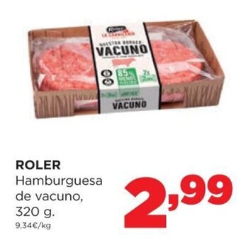 Alimerka Roler Hamburguesa de vacuno 320 g oferta