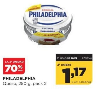 Alimerka Philadelphia Queso 250 g. pack 2 oferta