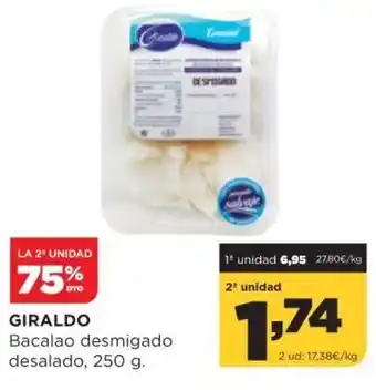 Alimerka Giraldo Bacalao desmigado desalado 250 g. oferta