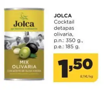 Alimerka Jolca Cocktail detapas olivaria p.n 350 g. oferta