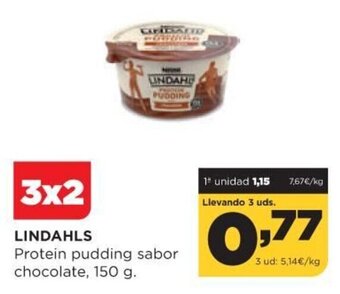 Alimerka Lindahls Protein pudding sabor chocolate 150 g. oferta