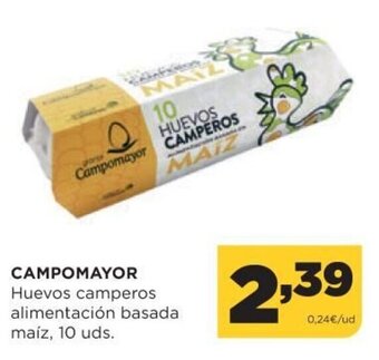 Alimerka Campomayor Huevos camperos alimentación basada maíz 10 uds. oferta