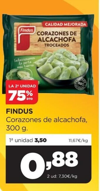 Alimerka Findus Corazones de alcachofa 300 g. oferta