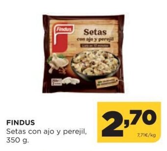 Alimerka Findus Setas con ajo y perejil 350 g. oferta