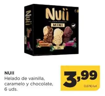 Alimerka Nuii Helado de vainilla caramelo y chocolate 6 uds. oferta