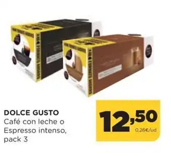 Alimerka Dolce Gusto Café con leche o Espresso intenso pack 3 oferta