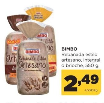 Alimerka Bimbo Rebanada estilo artesano 550 g. oferta