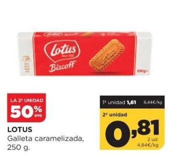 Alimerka Lotus Galleta caramelizada 250 g. oferta