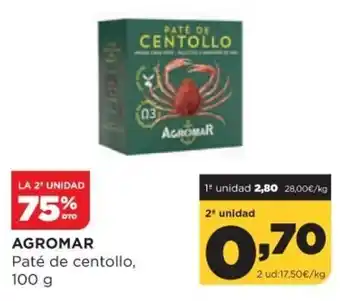 Alimerka Agromar Paté de centollo 100g oferta